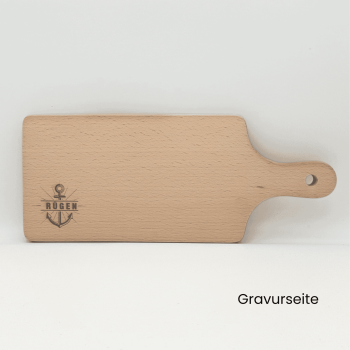 Vorderseite Schneidebrett mit Griff - Motiv Anker